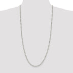 Sterling Silver 4mm Diamond-cut Rolo Chain