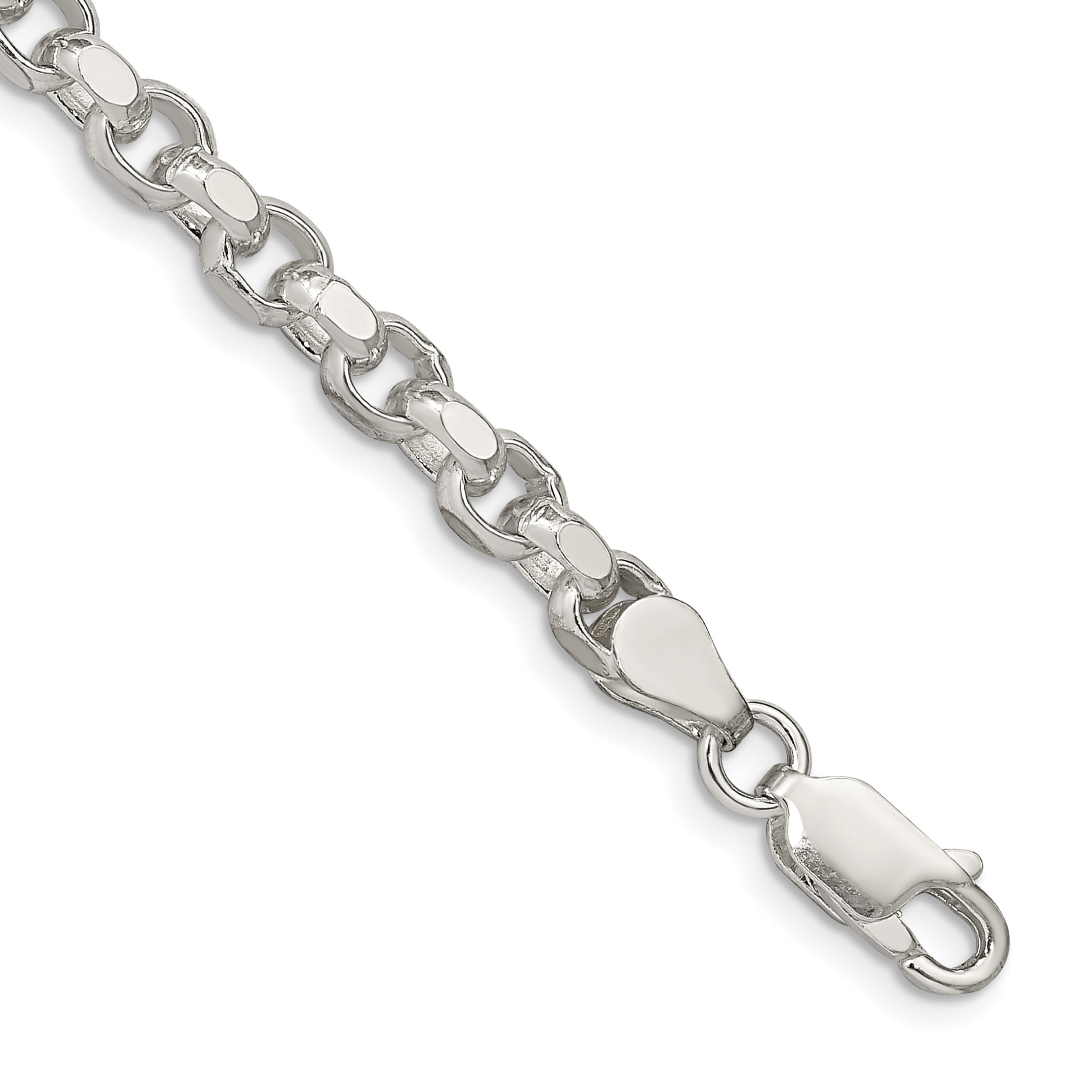 Sterling Silver 4mm Diamond-cut Rolo Chain Main image
