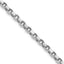 Sterling Silver Rhodium-plated 3.5mm Diamond-cut Rolo Chain