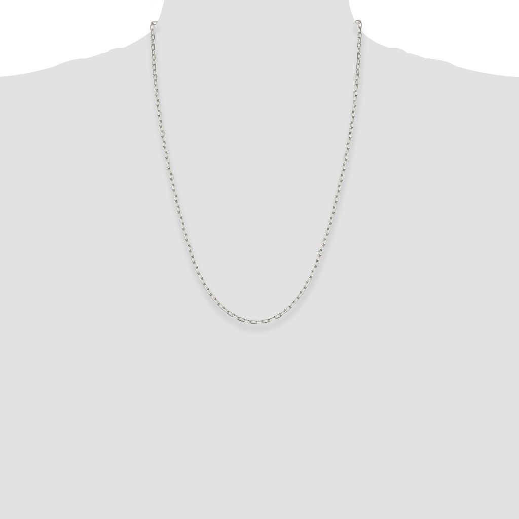 Sterling Silver 2.75mm Elongated Open Link Chain