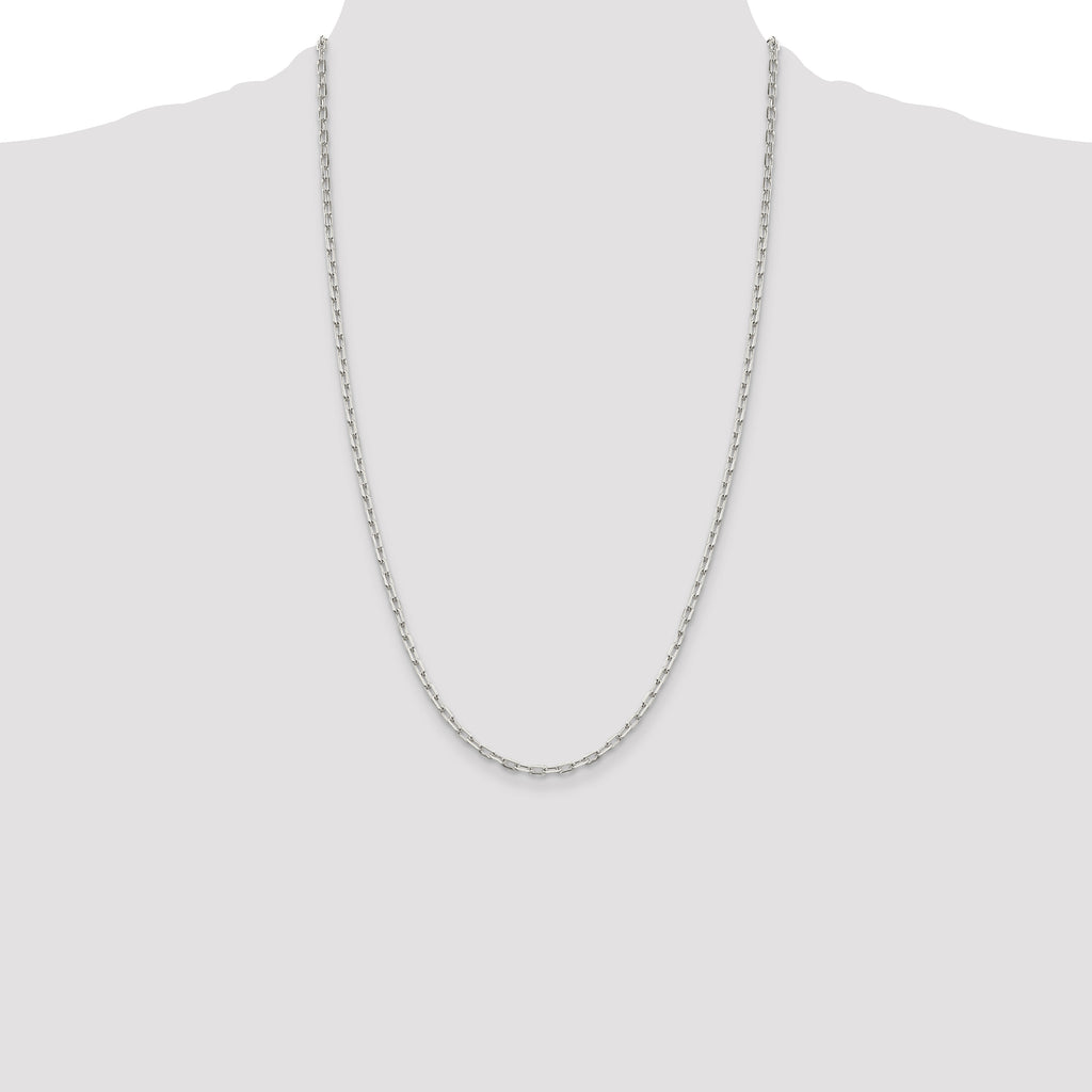 Sterling Silver 2.75mm Elongated Open Link Chain