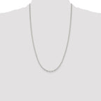 Sterling Silver 2.75mm Elongated Open Link Chain