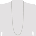 Sterling Silver 2.75mm Elongated Open Link Chain