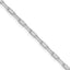 Sterling Silver Rhodium-plated 2.75mm Elongated Open Link Chain