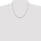 Sterling Silver 3.25mm Elongated Open Link Chain