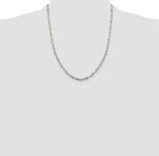Sterling Silver 3.25mm Elongated Open Link Chain
