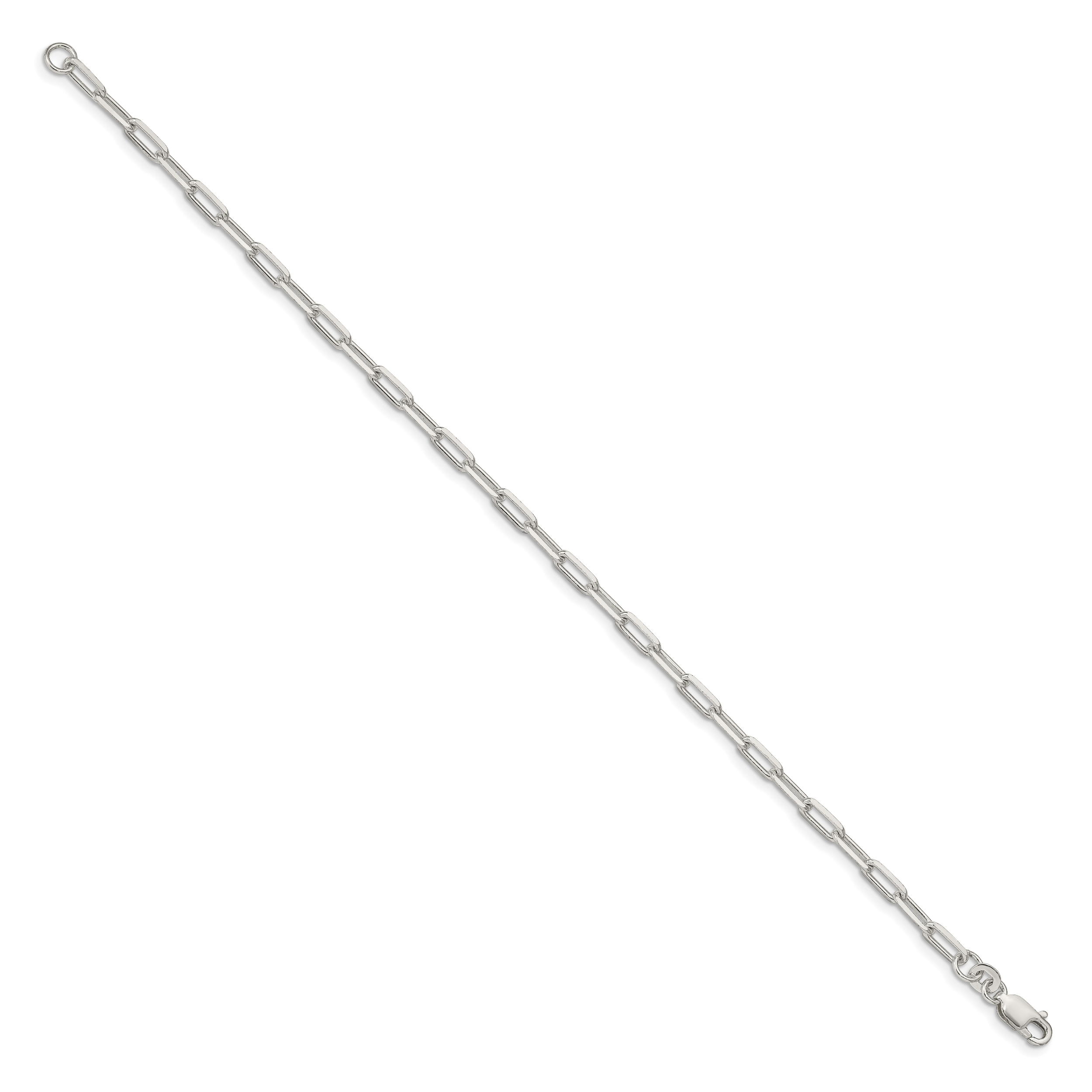 Elongated Open Link Chain in Sterling Silver, 3.25mm Secondary image