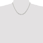 Sterling Silver 4.25mm Elongated Open Link Chain