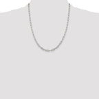 Sterling Silver 4.25mm Elongated Open Link Chain