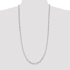 Sterling Silver 4.25mm Elongated Open Link Chain