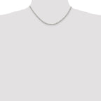 Sterling Silver 3mm Fancy Patterned Rolo Chain