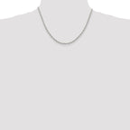 Sterling Silver 3mm Fancy Patterned Rolo Chain