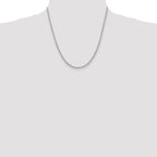 Sterling Silver 3mm Fancy Patterned Rolo Chain