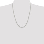 Sterling Silver 3mm Fancy Patterned Rolo Chain