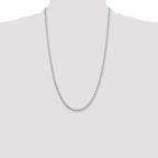 Sterling Silver 3mm Fancy Patterned Rolo Chain