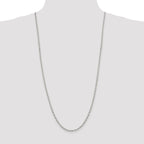 Sterling Silver 3mm Fancy Patterned Rolo Chain