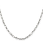 Sterling Silver 3.75mm Fancy Patterned Rolo Chain