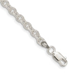 Sterling Silver 3.75mm Fancy Patterned Rolo Chain