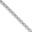 Sterling Silver Rhodium-plated 4mm Rolo Chain