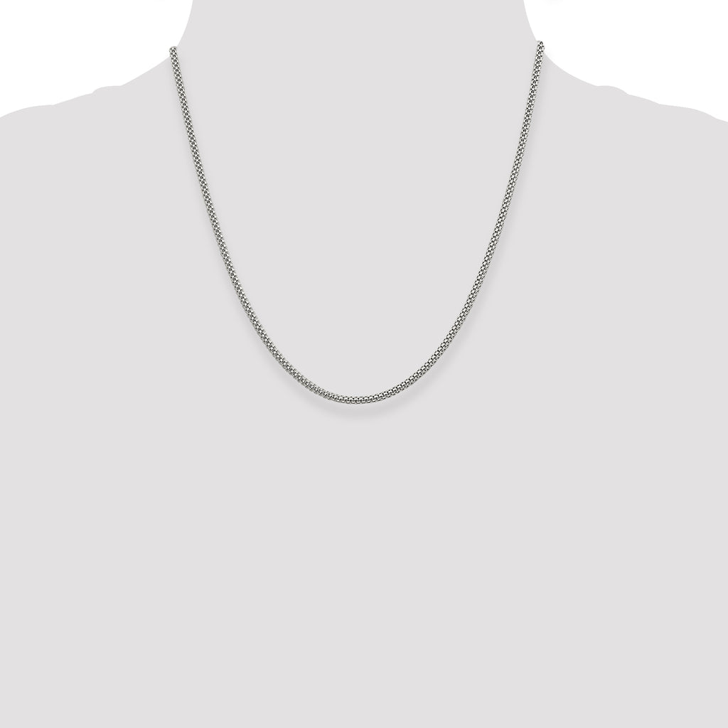 Sterling Silver 2.4mm Corona Chain