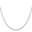 Sterling Silver 1.3mm Loose Rope Chain With Extension ext.
