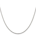 Sterling Silver Rope Chain Necklace 1.3mm