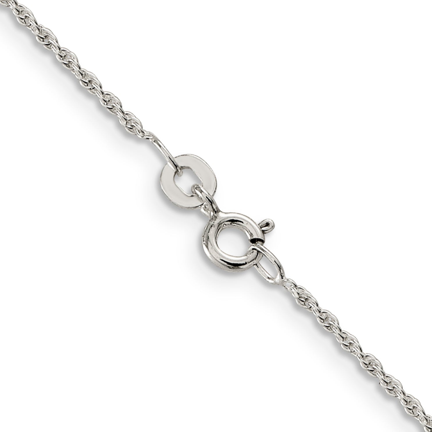 Loose Rope Chain Necklace in Sterling Silver, 1.3mm Secondary image