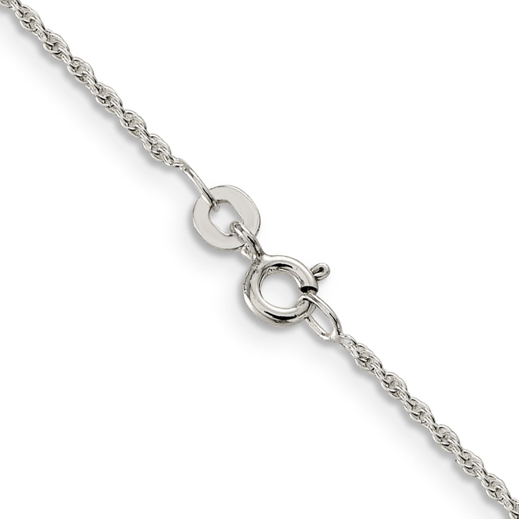 Sterling Silver Rope Chain Necklace 1.3mm
