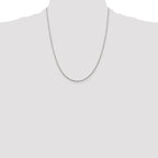Sterling Silver 1.3mm Loose Rope Chain w/4in ext.
