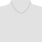 Sterling Silver Rhodium-plated 1.3mm Loose Rope Chain