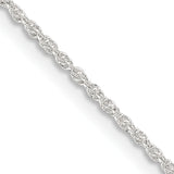 Sterling Silver Rope Chain Necklace 1.3mm, 16–30 Inch