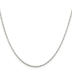 Sterling Silver 1.4mm Singapore Chain With Extension ext.