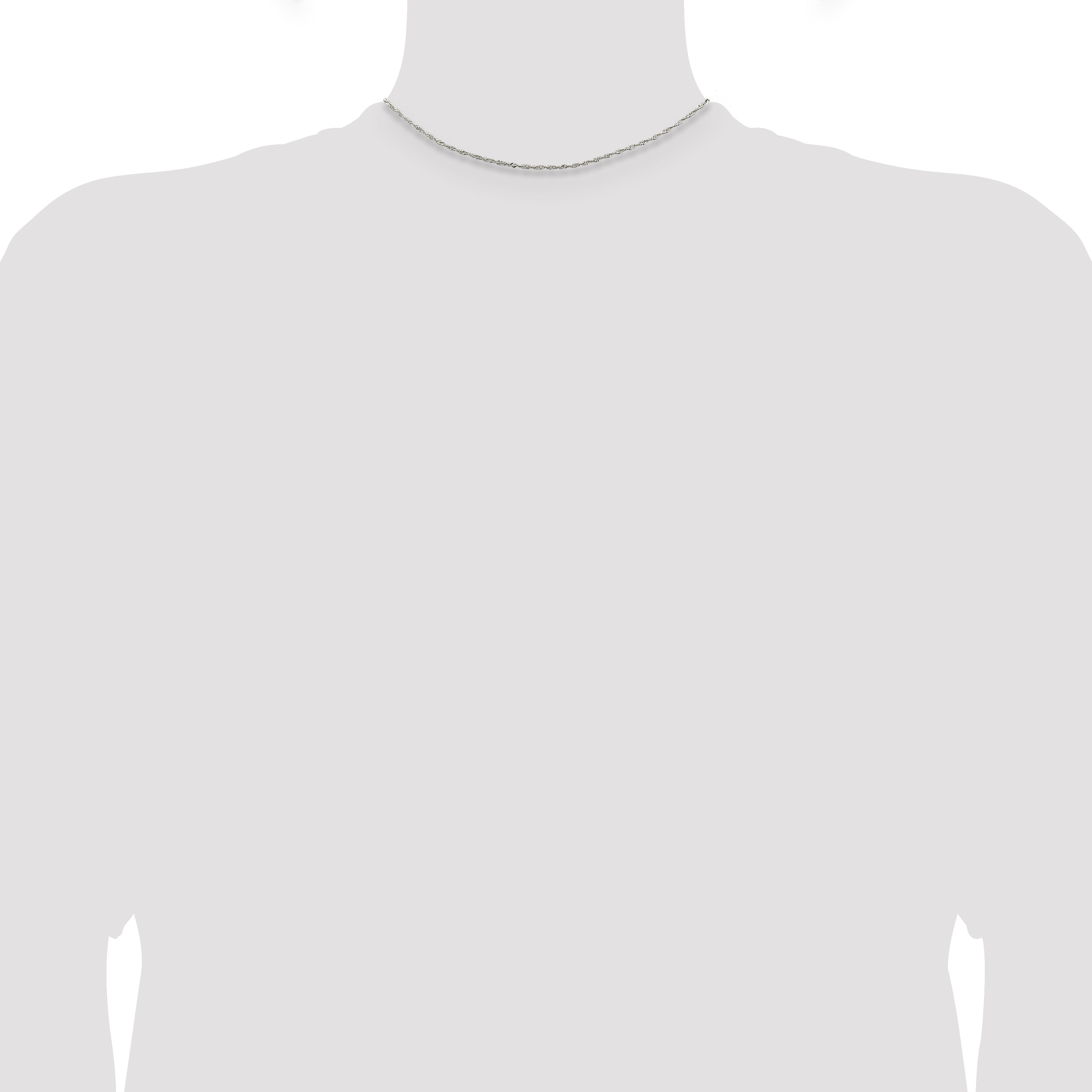 Sterling Silver 1.4mm Singapore Chain