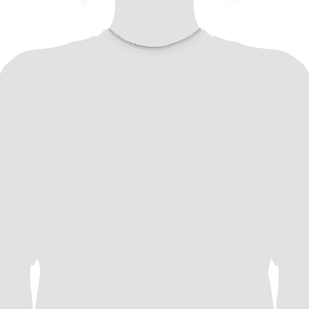 Sterling Silver 1.4mm Singapore Chain
