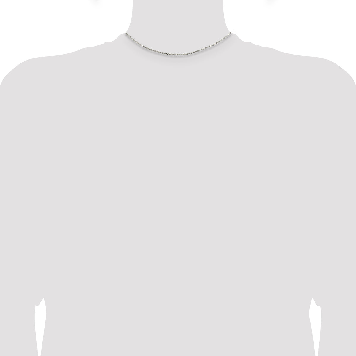 Sterling Silver 1.4mm Singapore Chain