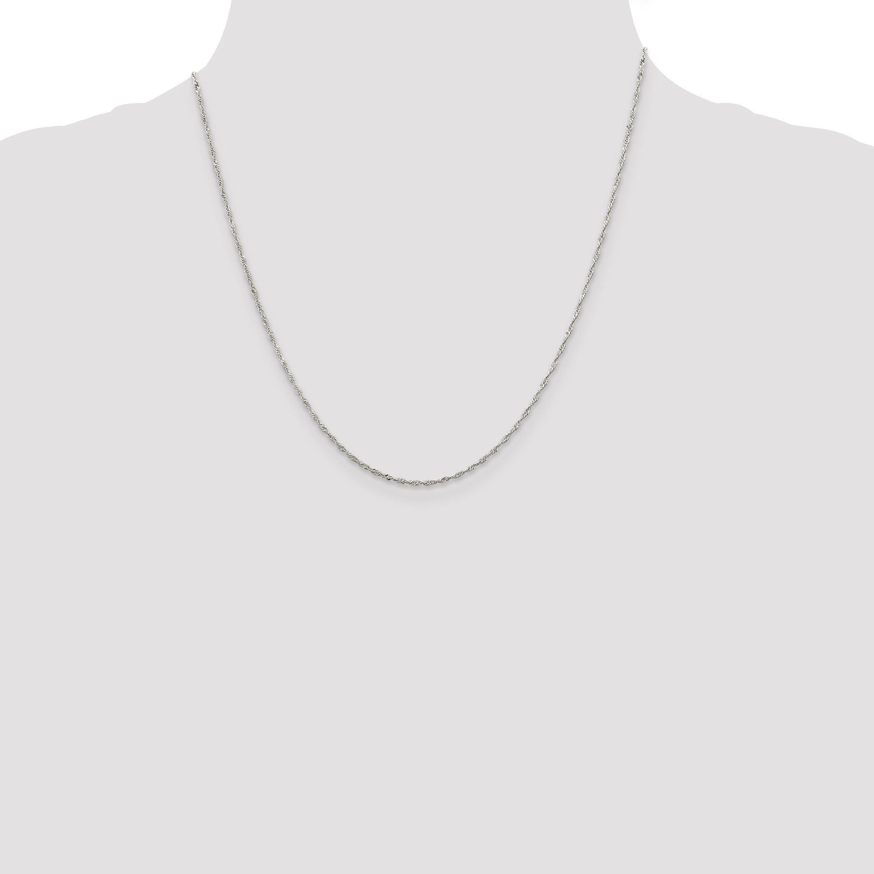 Sterling Silver 1.4mm Singapore Chain