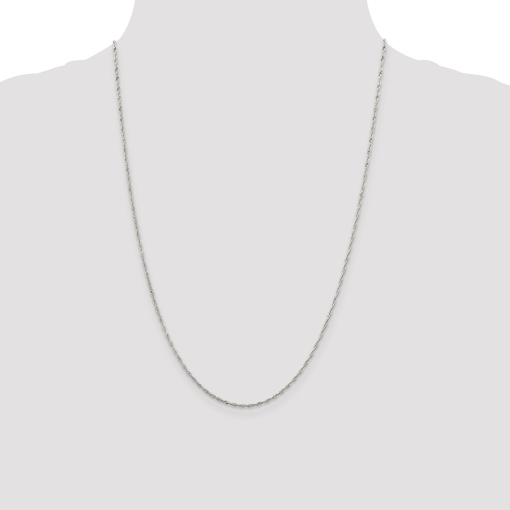 Sterling Silver 1.4mm Singapore Chain