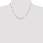 Sterling Silver Rhodium-Plated Singapore Chain Necklace 1.4mm