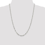 Sterling Silver 3mm Singapore Chain
