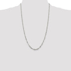 Sterling Silver 3mm Singapore Chain