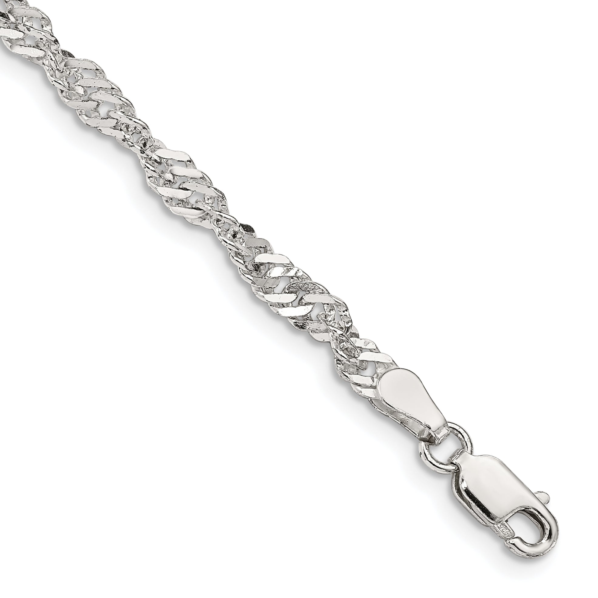 Sterling Silver 3.5mm Singapore Chain Main image