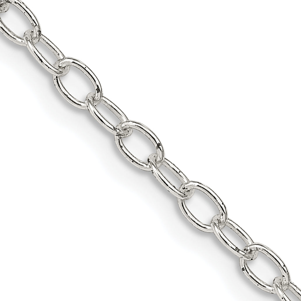 Sterling Silver 3.4mm Oval Cable Chain Main image