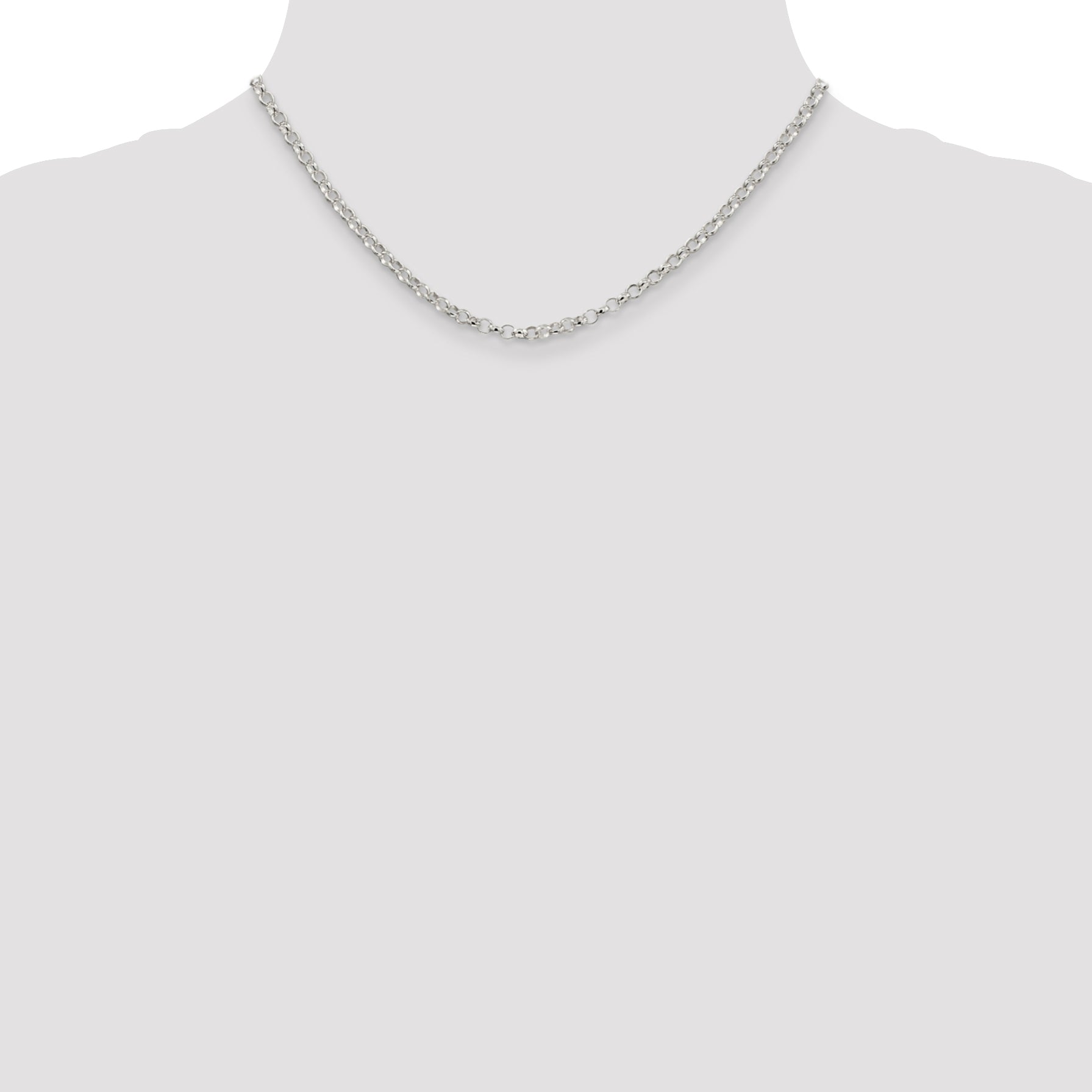 Sterling Silver 3.5mm Rolo Chain