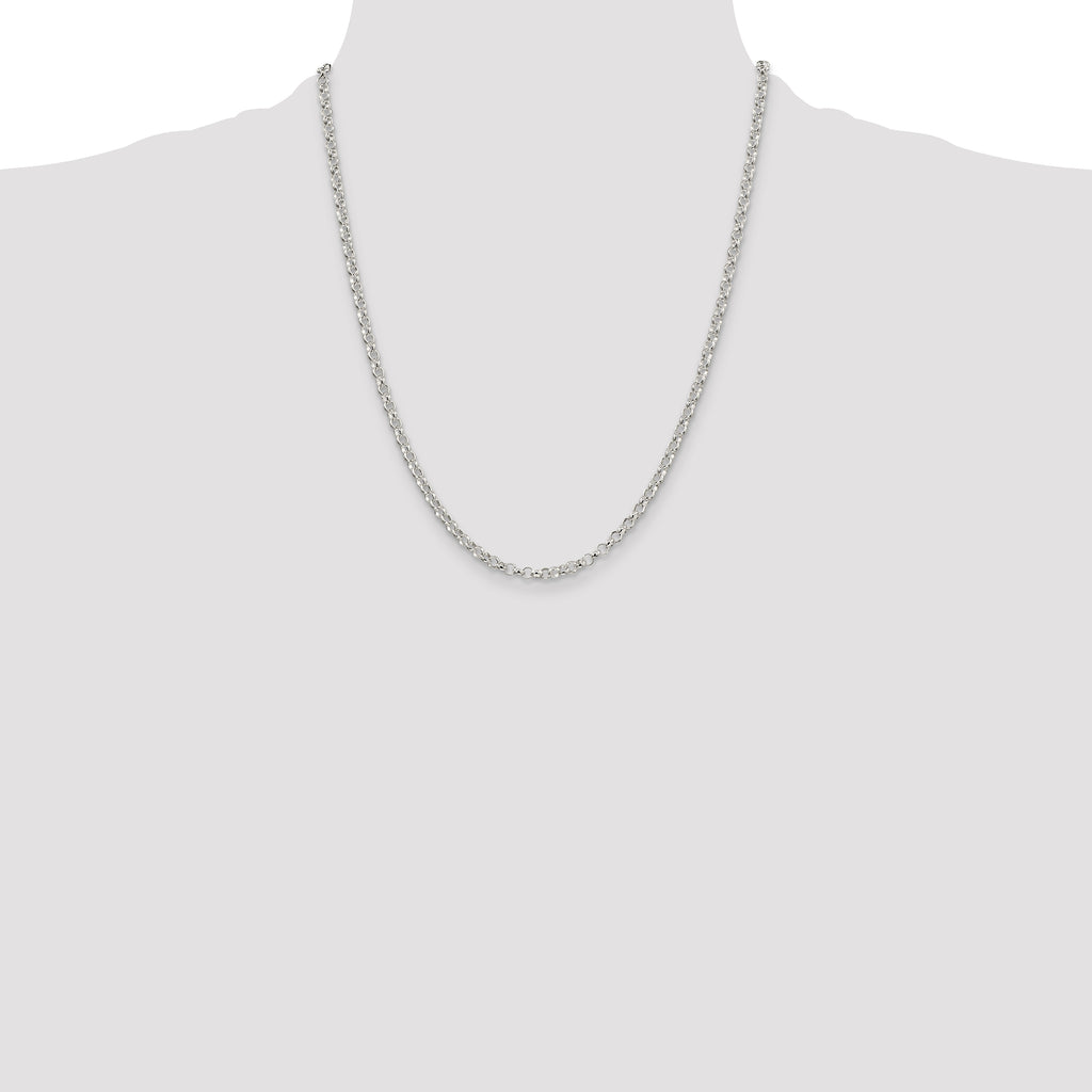 Sterling Silver 3.5mm Rolo Chain
