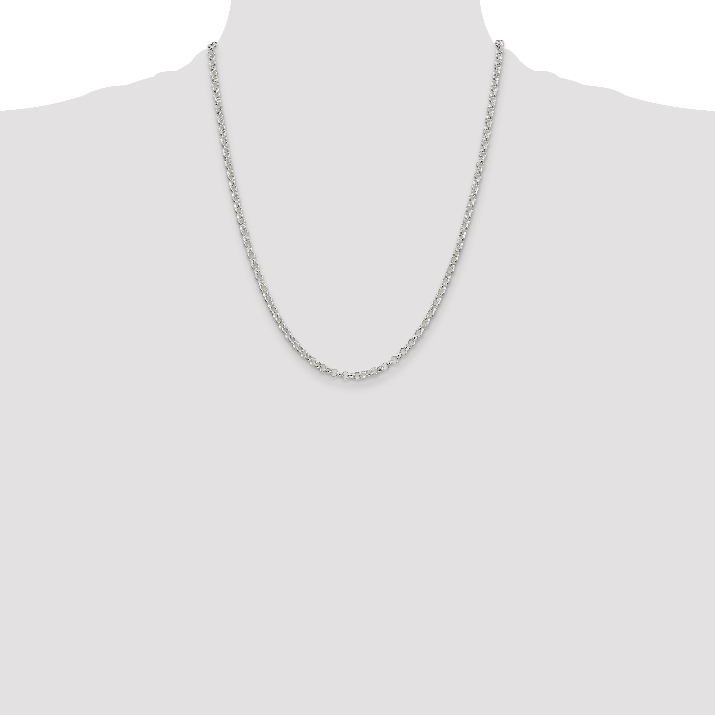 Sterling Silver 3.5mm Rolo Chain
