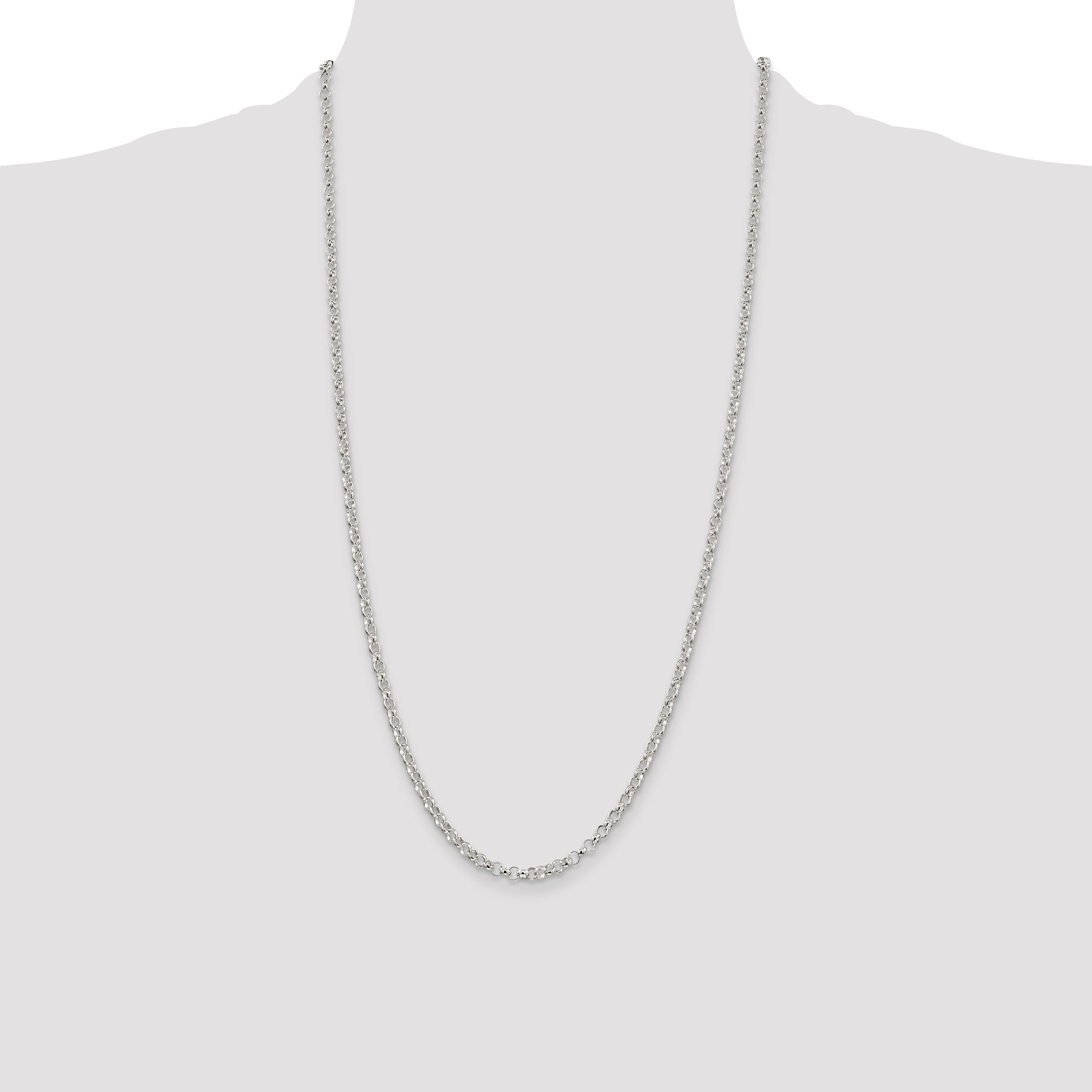 Sterling Silver 3.5mm Rolo Chain