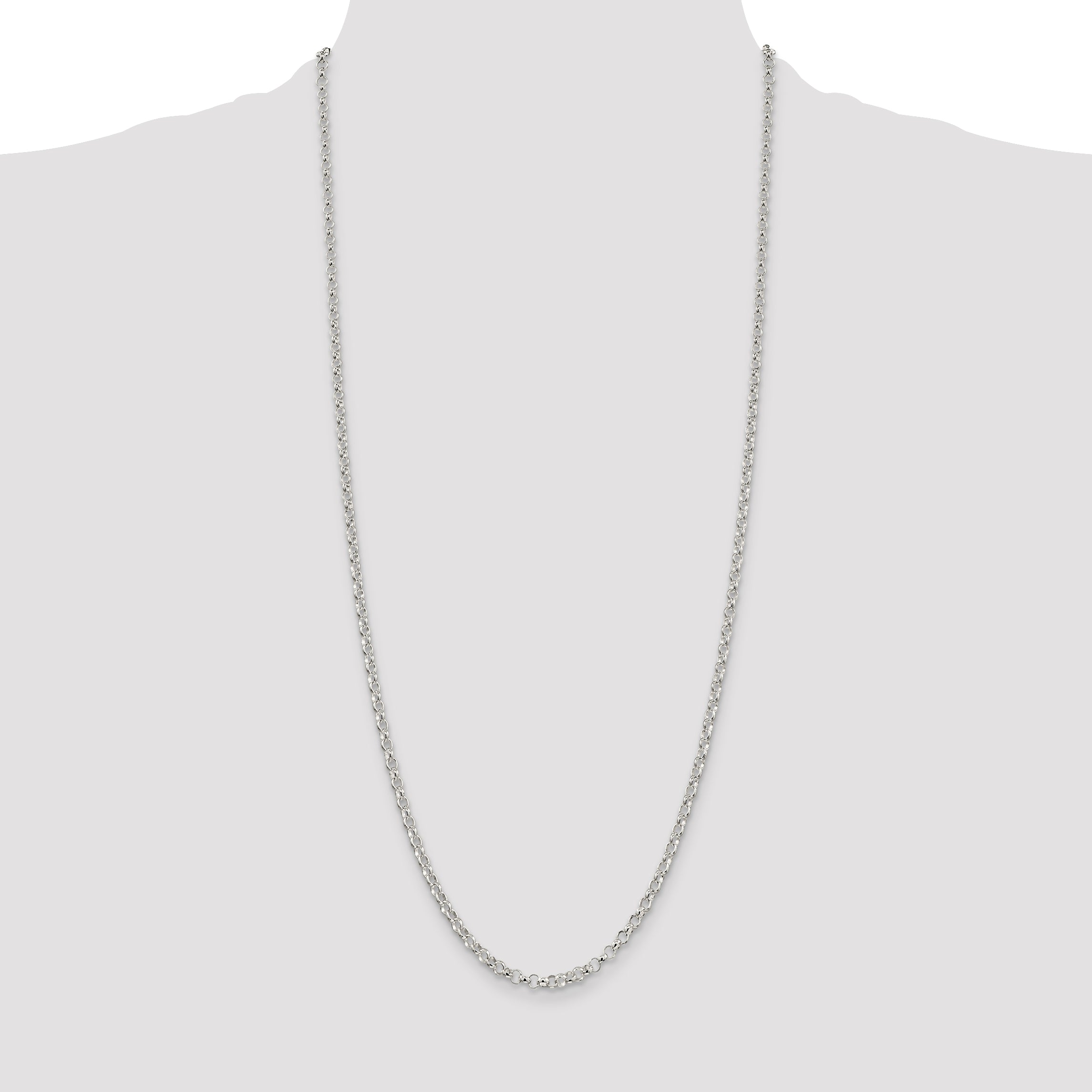 Sterling Silver 3.5mm Rolo Chain