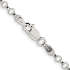 Sterling Silver Rhodium-plated 3.5mm Rolo Chain