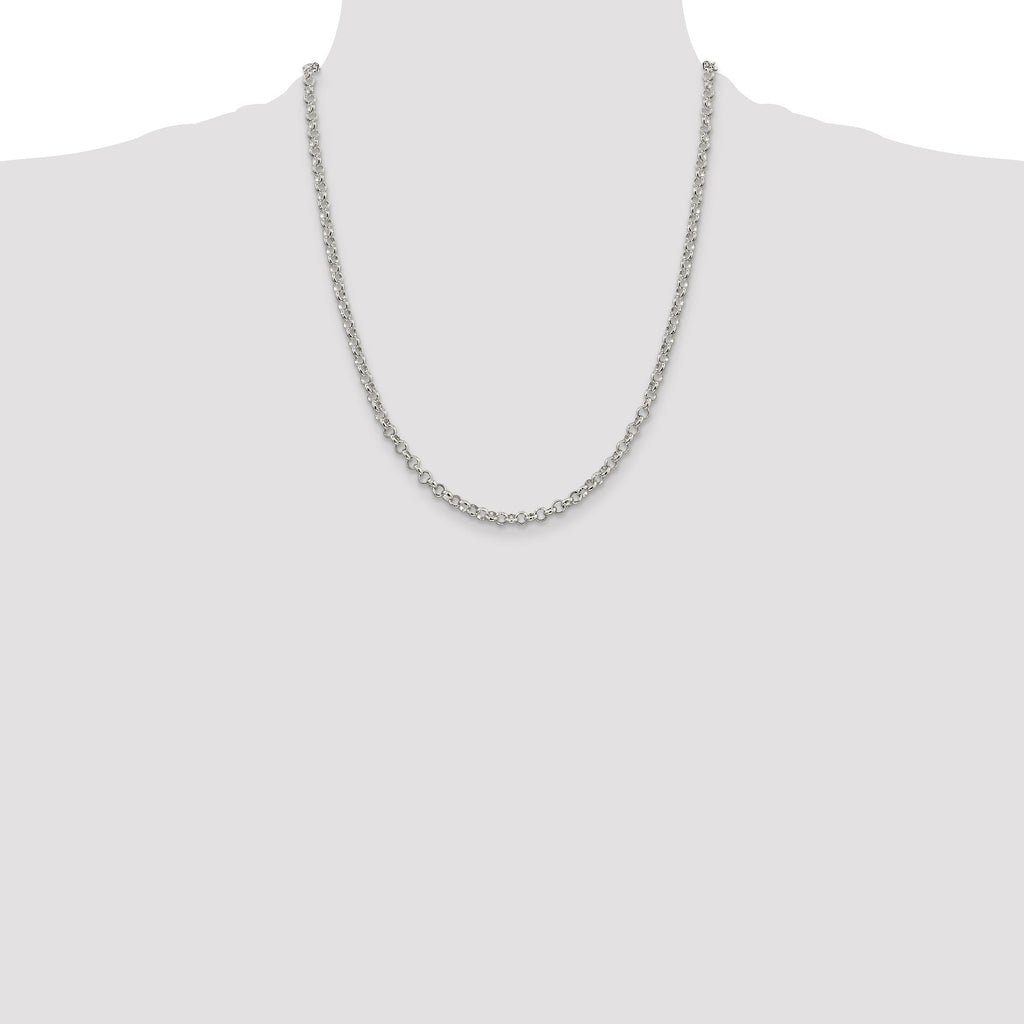 Sterling Silver 4mm Rolo Chain