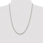 Sterling Silver Rhodium-plated 4.6mm Rolo Chain